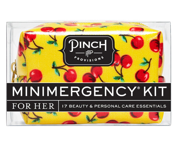 Pinch Provisions Periwinkle Glitter Minimergency Kit, for Her, Includes 17  Must-Have Emergency Essential Items, Compact, Multi-Functional Pouch, Gift